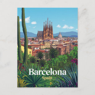 Barcelona Spain Sagrada Familia City Postcard