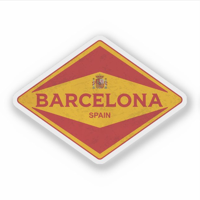 Barcelona Spain Vintage (Front)