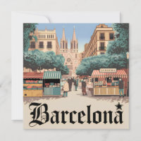 Barcelona Spain vintage