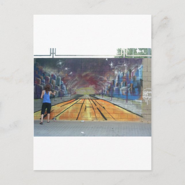 Barcelona Street Art Postcard (Front)