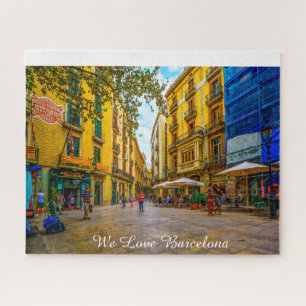 Barcelona Street Scene. Jigsaw Puzzle