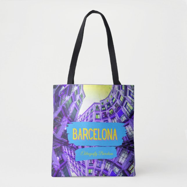 Barcelona street style bag-design 10 tote bag (Front)