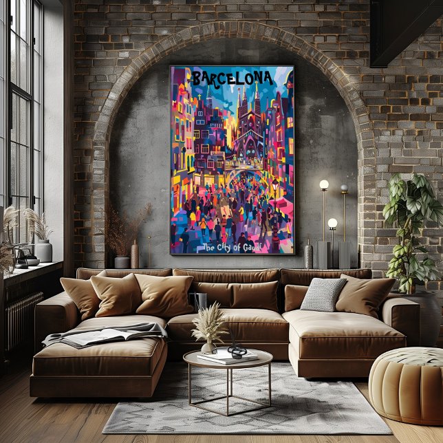 Barcelona: The City of Gaudí - Contemporary Art Poster (Creator Uploaded)