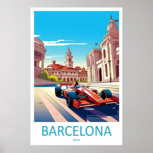 Barcelona Travel Print Wall Barcelona Circuit