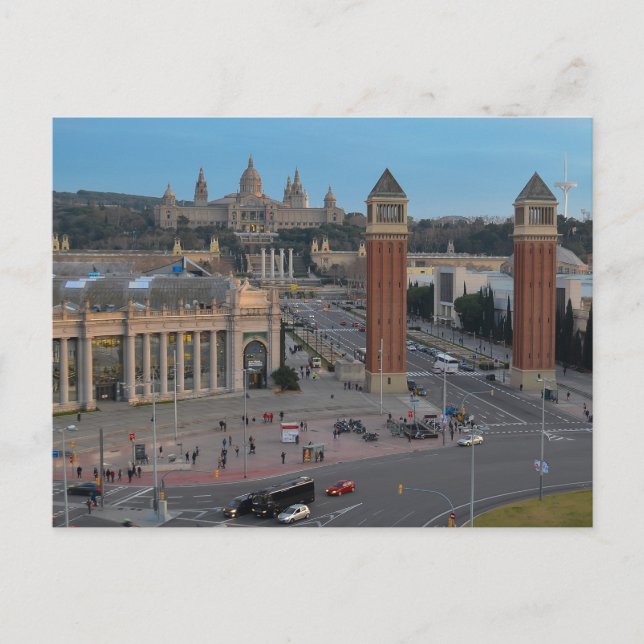 Barcelona Venetian Towers Postcard (Front)