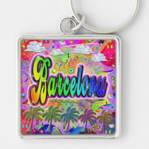 Barcelona Vista Express Keychain
