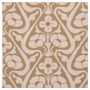 Barcelona Wall Flowers Terra Cotta Fabric