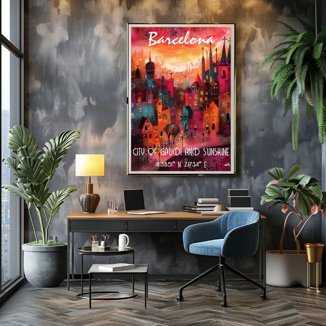 Barcelona's vibrant Contemporary Art Poster (Creator Uploaded)