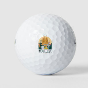 BarcelonaSkyline Golf Balls