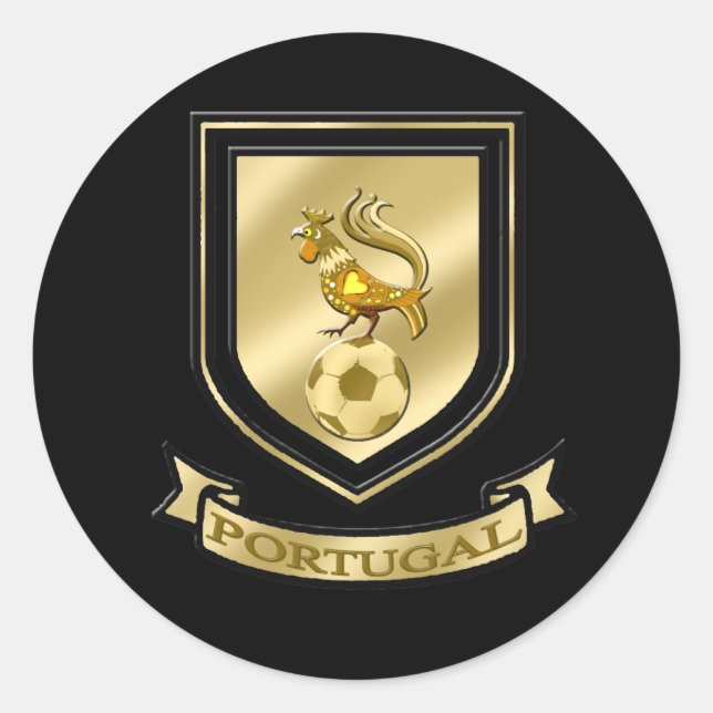 Barcelos Brasão de Portugal Classic Round Sticker (Front)