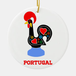 Barcelos Rooster Ceramic Tree Decoration
