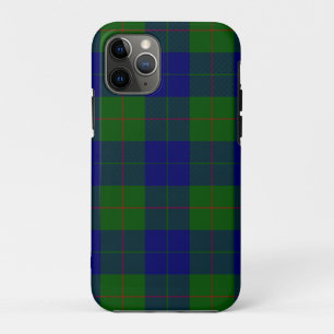 Barclay clan tartan blue green plaid iPhone 11 pro case