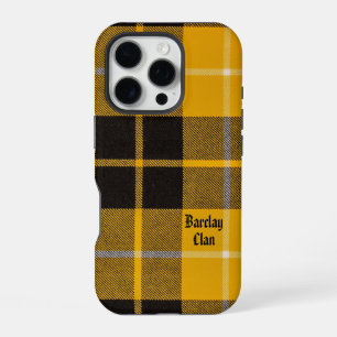 Barclay Dress Clan Tartan With Monogram Name iPhone 16 Pro Case
