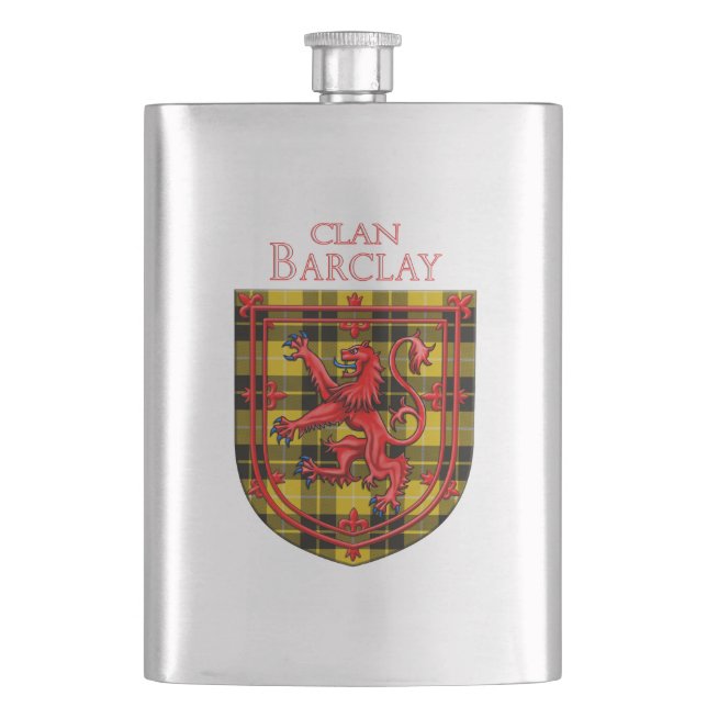 Barclay Dress Tartan Scottish Plaid Hip Flask (Front)