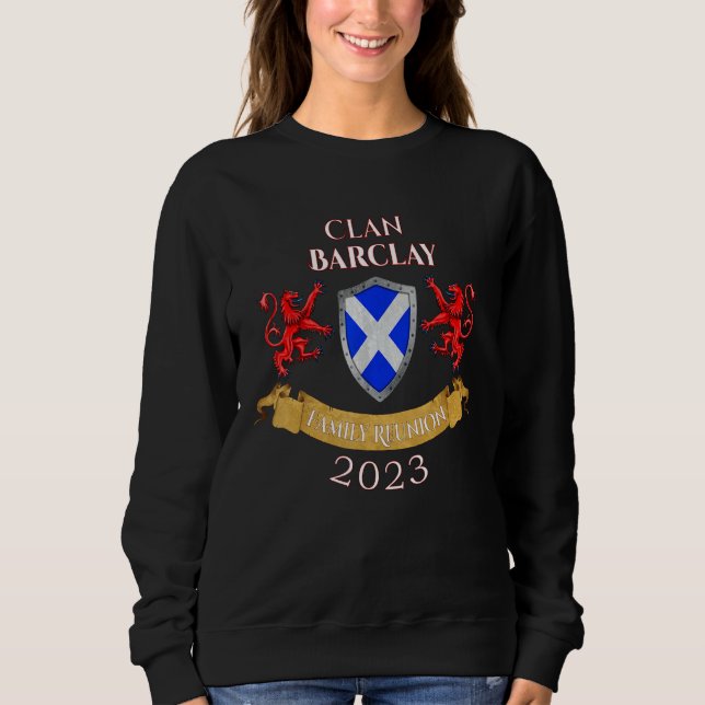 Barclay Family Reunion 2023 Scottish Clan Sweatshirt (Front)