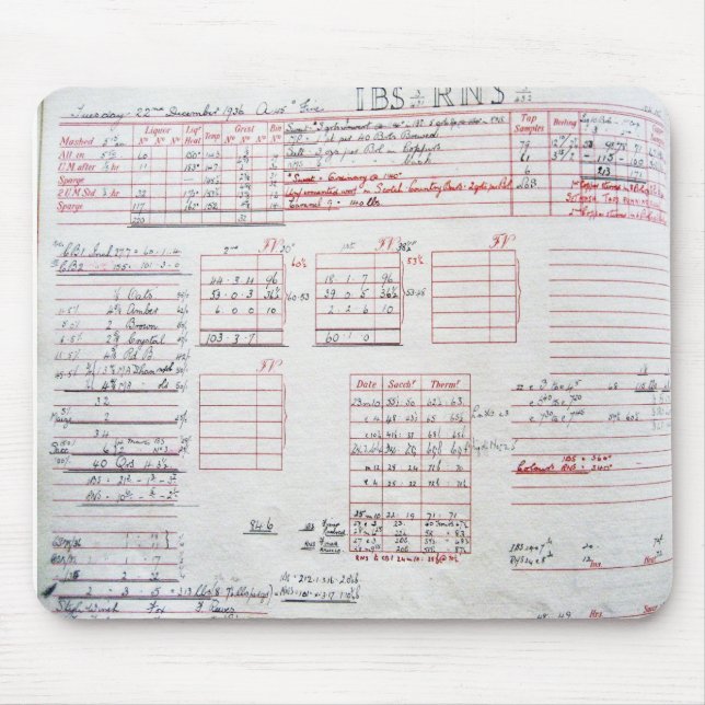 Barclay Perkins 1936 IBS RNS log Mouse Pad (Front)