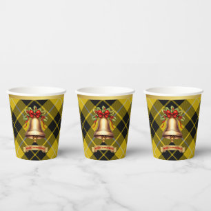 Barclay Personalised Tartan Christmas  Paper Cups