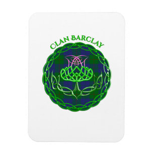 Barclay Scottish Tartan Celtic Thistle Magnet