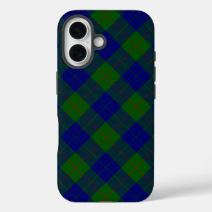 Barclay tartan blue green plaid iPhone 16 case