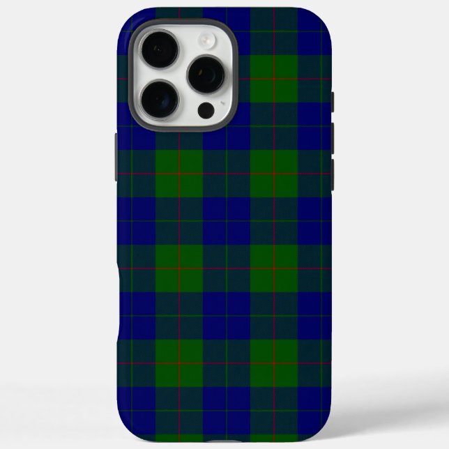 Barclay tartan blue green plaid Case-Mate iPhone case (Back)