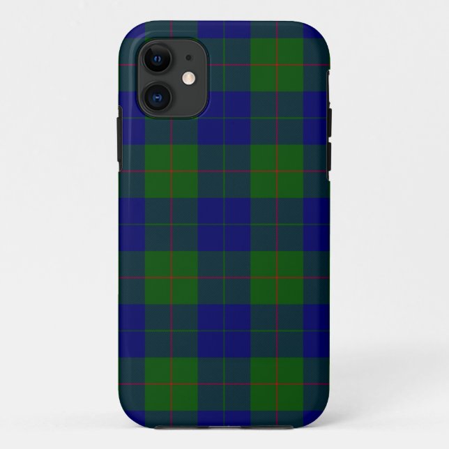 Barclay tartan blue green plaid Case-Mate iPhone case (Back)