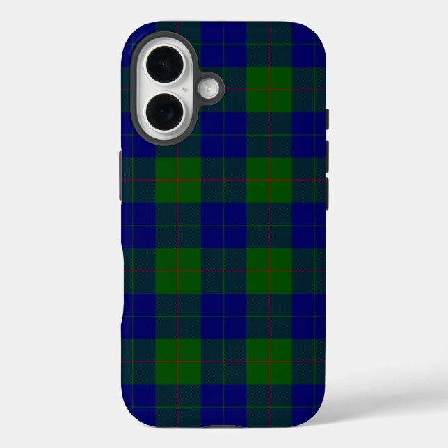 Barclay tartan blue green plaid Case-Mate iPhone case (Back)