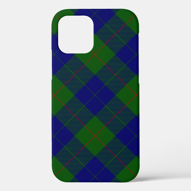 Barclay tartan blue green plaid Case-Mate iPhone case (Back)