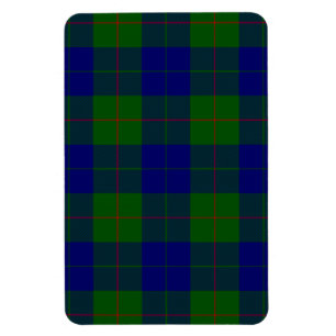 Barclay tartan blue green plaid magnet