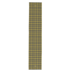 Barclay Tartan with your initials, Scottish Plaid Medium Table Runner