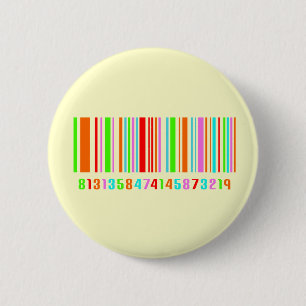 Barcode 6 Cm Round Badge