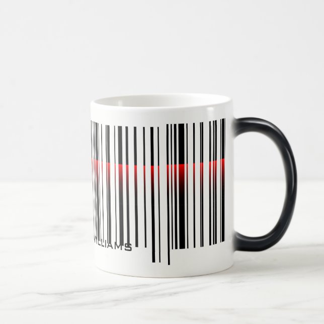 Barcode and Laser Scan Magic Mug (Right)