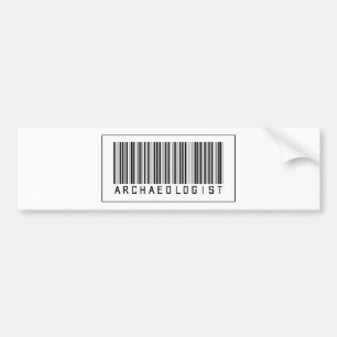 Barcode Archaeologist Bumper Sticker