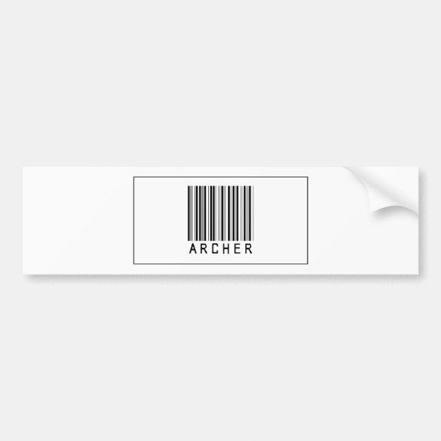 Barcode Archer Bumper Sticker (Front)
