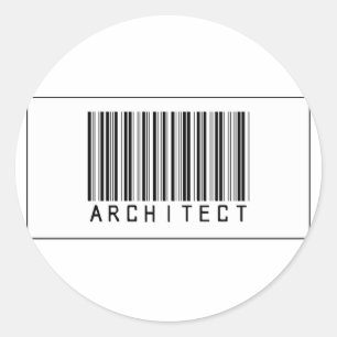 Barcode Architect Classic Round Sticker