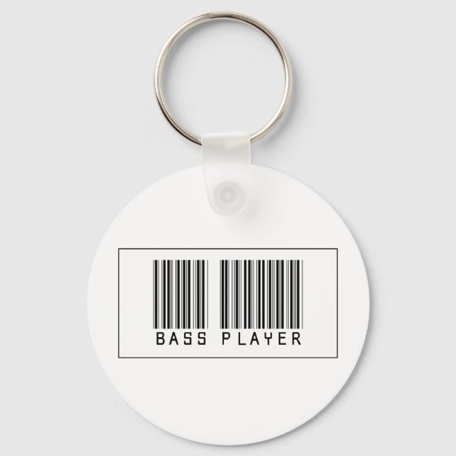 Barcode Bass Player Key Ring (Front)