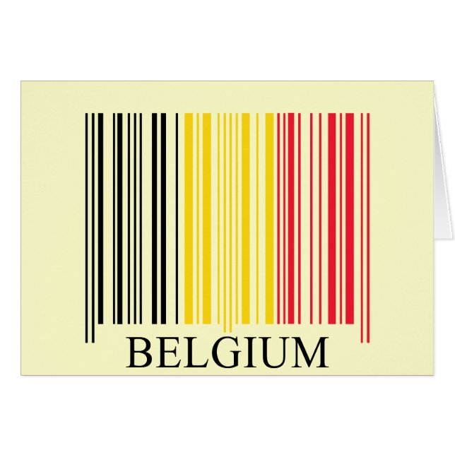 Barcode Belgium Flag (Front Horizontal)
