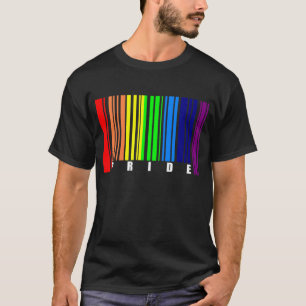Barcode Bisexual Pride LGBT Lesbian Gay Flag T-Shirt