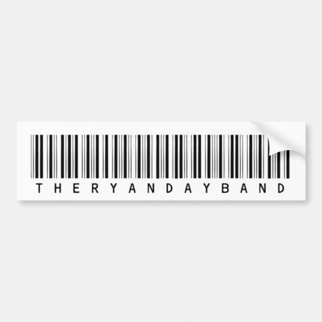 Barcode Bumper Sticker (Front)