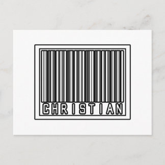 Barcode Christian Postcard