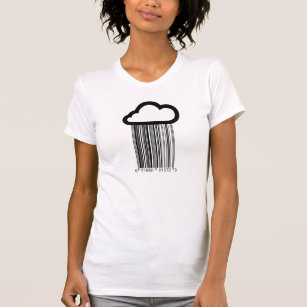 Barcode Cloud Illustration T-Shirt