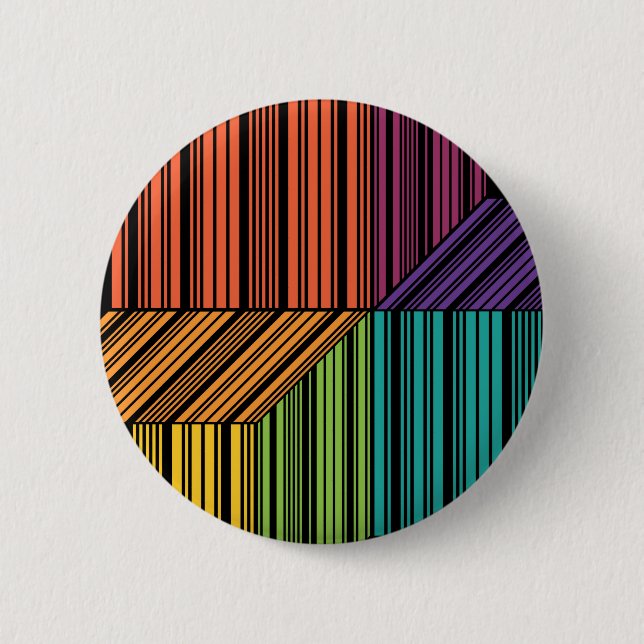 Barcode Cube Trinity Button (Front)