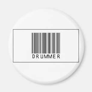 Barcode Drummer Magnet
