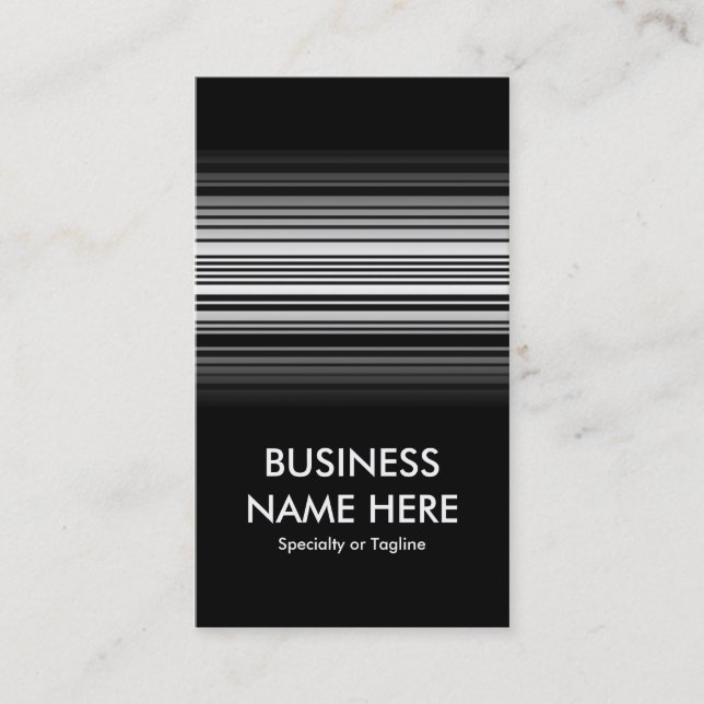 barcode fade business card (Front)