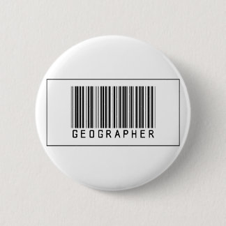 Barcode Geographer 6 Cm Round Badge