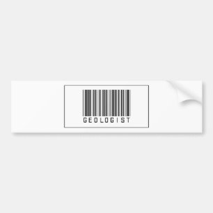 Barcode Geologist Bumper Sticker