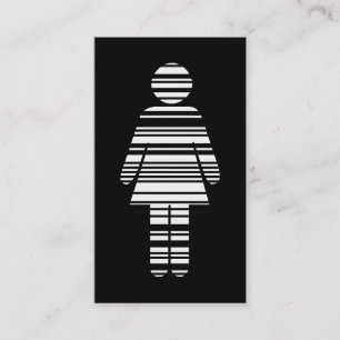 barcode girl business card