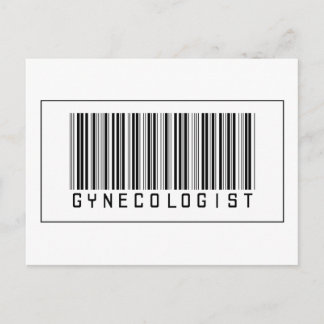 Barcode Gynaecologist Postcard