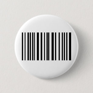 barcode label icon 6 cm round badge