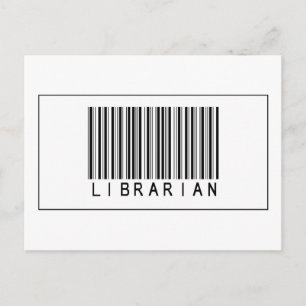 Barcode Librarian Postcard