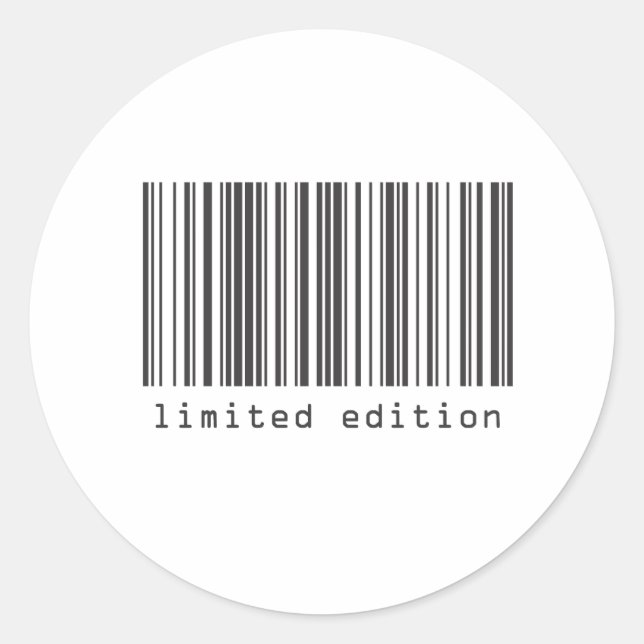 Barcode - Limited Edition Classic Round Sticker (Front)